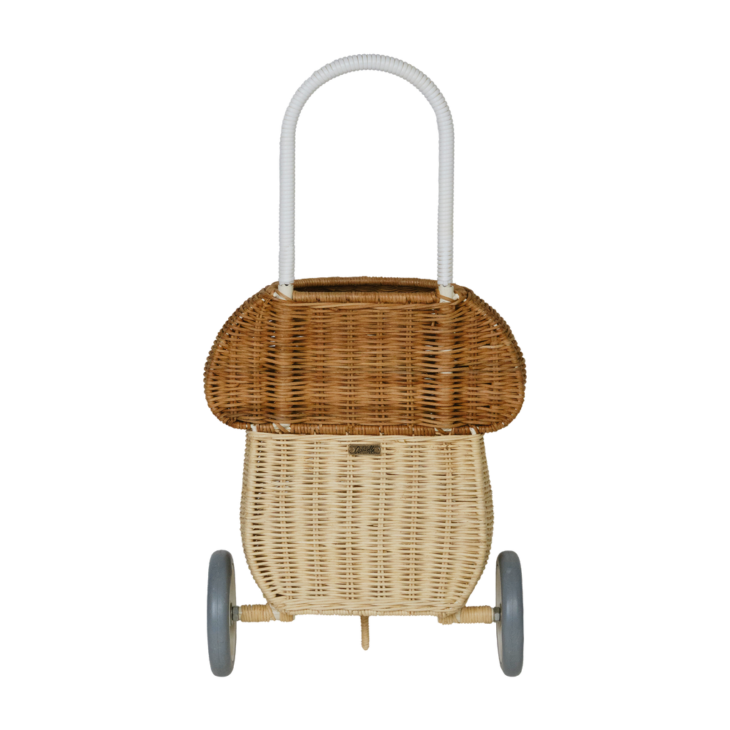 Olli Ella Rattan Mushroom Luggy - Natural