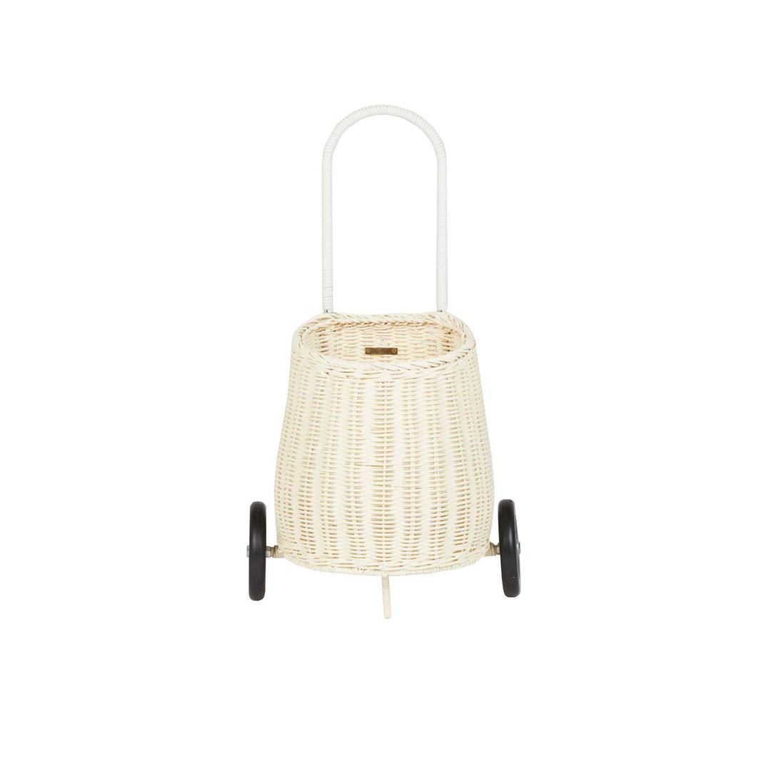 Olli Ella Rattan Luggy Basket - Chalk