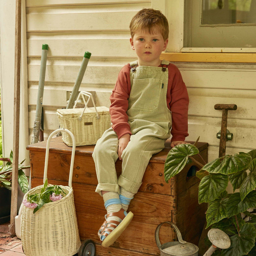 Rattan Luggy Basket - Chalk