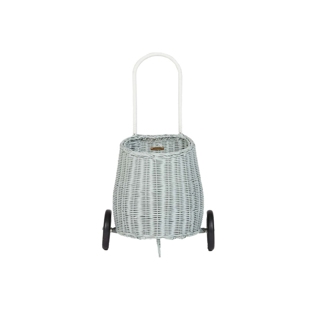 Rattan Luggy Basket - Vintage Blue