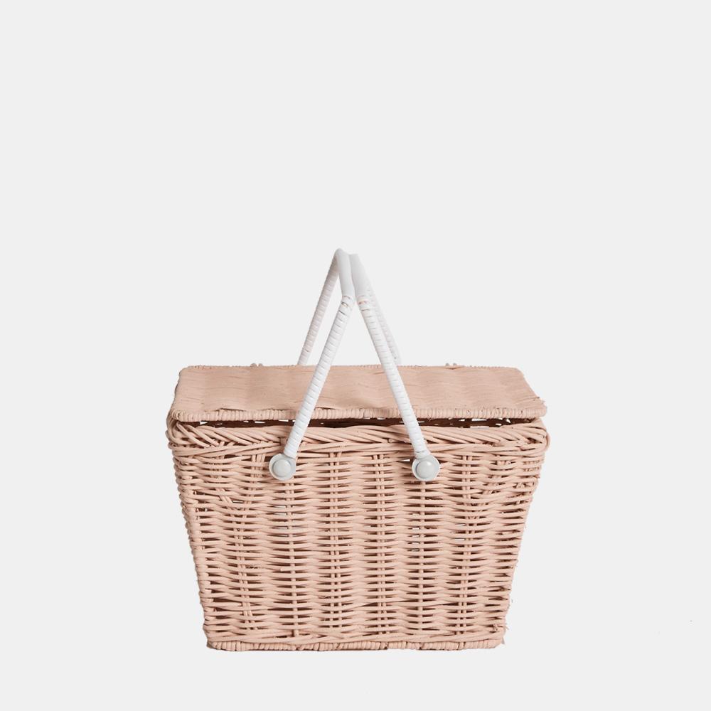 Rattan Piki Basket - Rose
