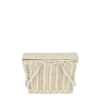 Rattan Piki Basket - Chalk