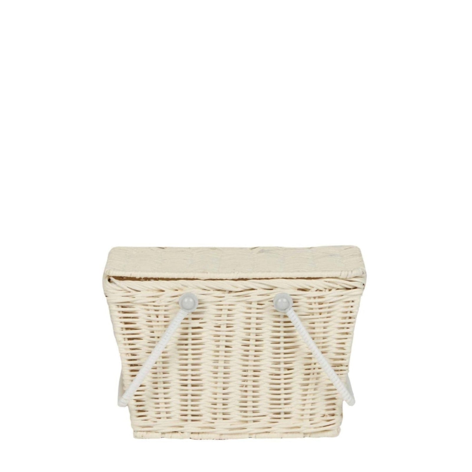 Rattan Piki Basket - Chalk