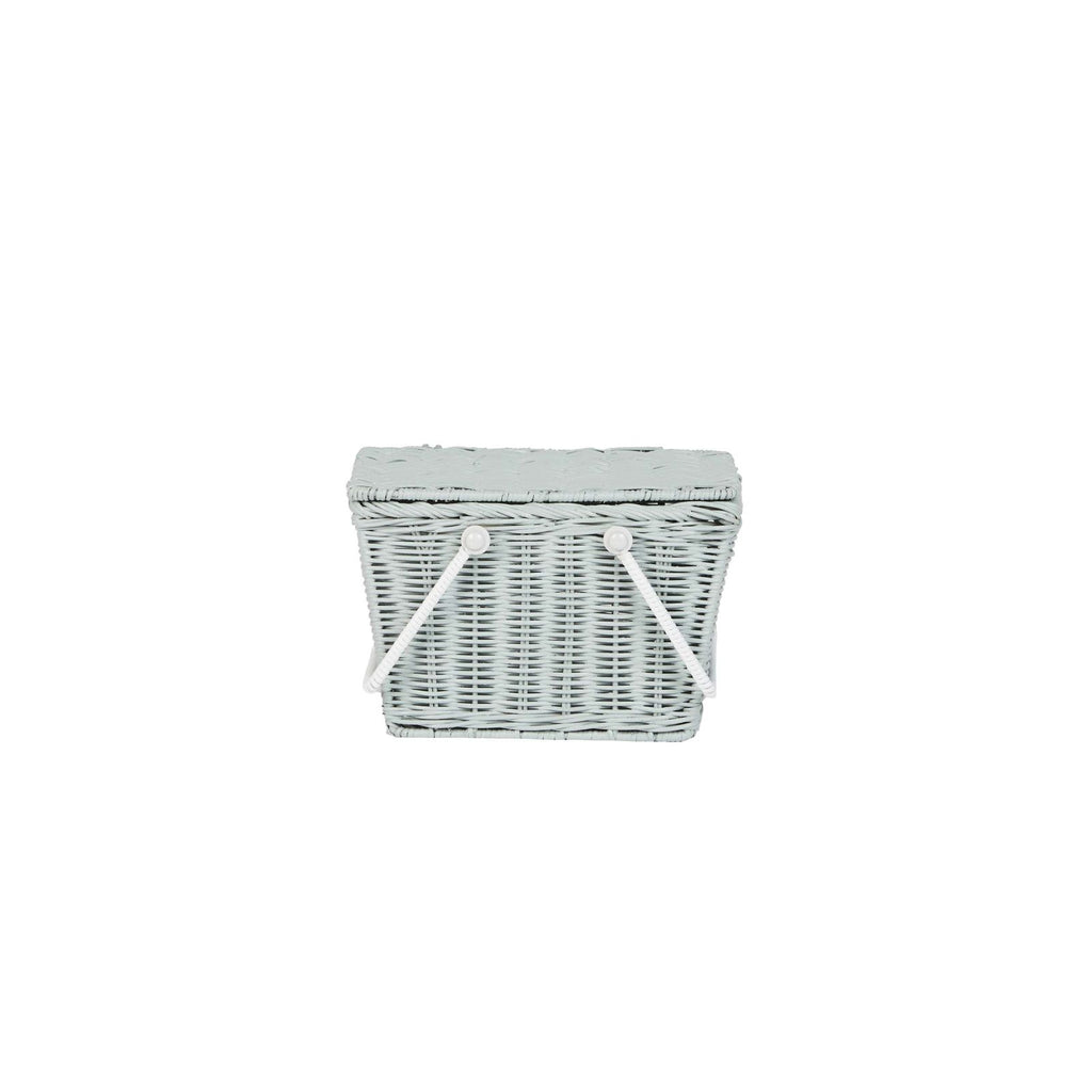 Rattan Piki Basket - Vintage Blue