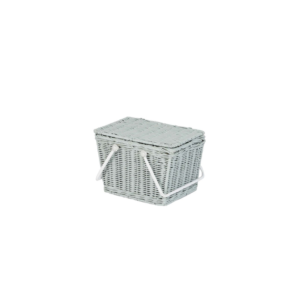 Rattan Piki Basket - Vintage Blue