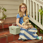 Rattan Piki Basket - Vintage Blue