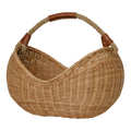 Rattan Half Moon Basket
