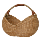 Rattan Half Moon Basket