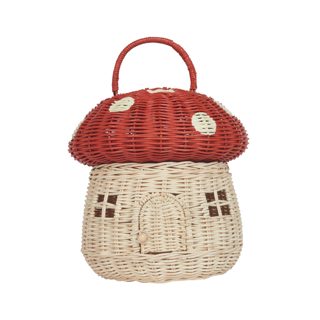 Rattan Mushroom Basket