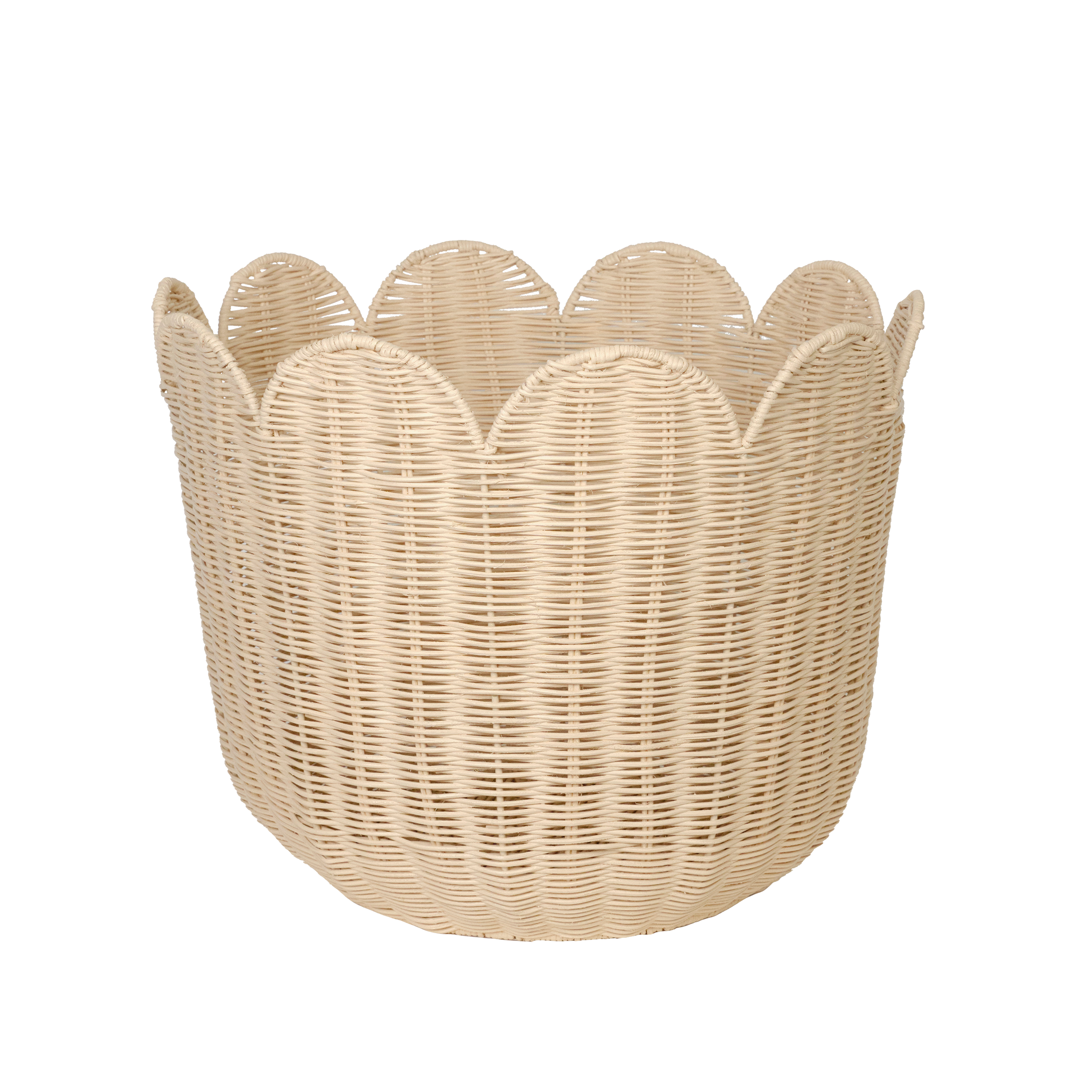 Rattan Tulip Basket - Nude