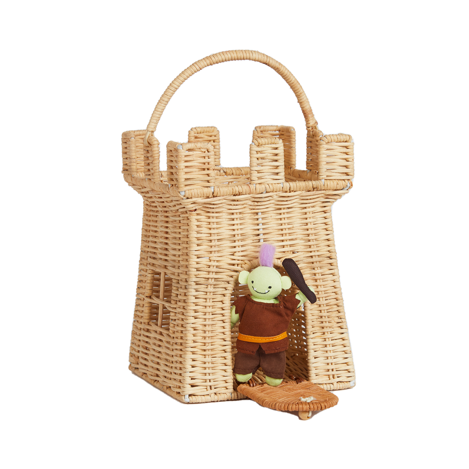 Rattan Castle Bag