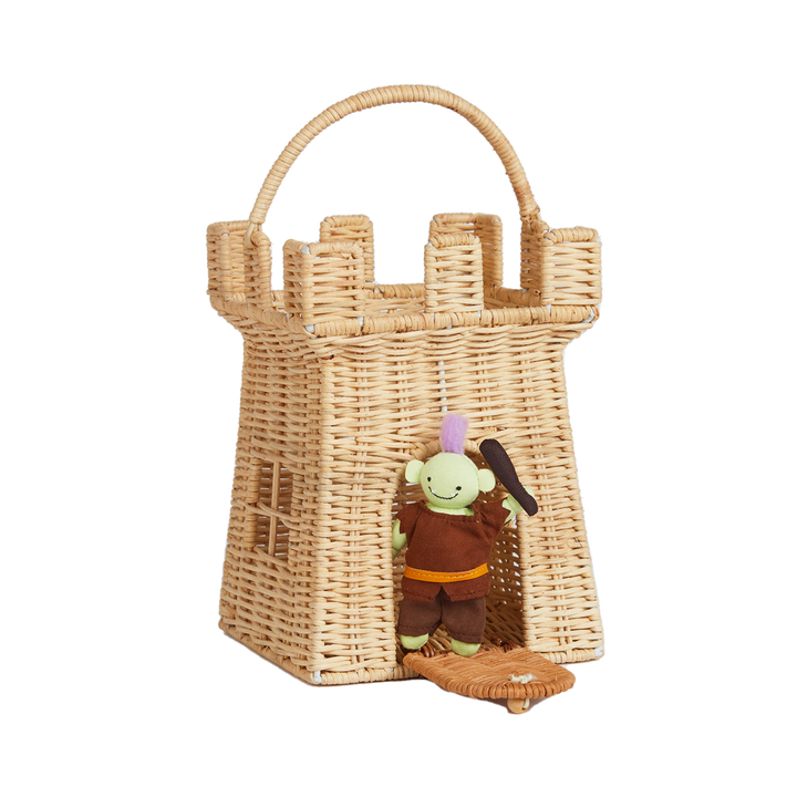 Olli Ella Rattan Castle Bag
