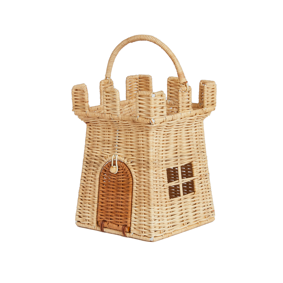 Olli Ella Rattan Castle Bag