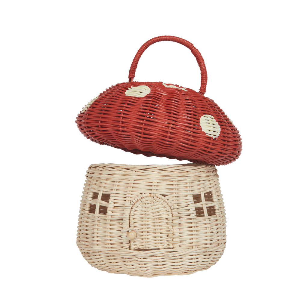 Rattan Mushroom Basket