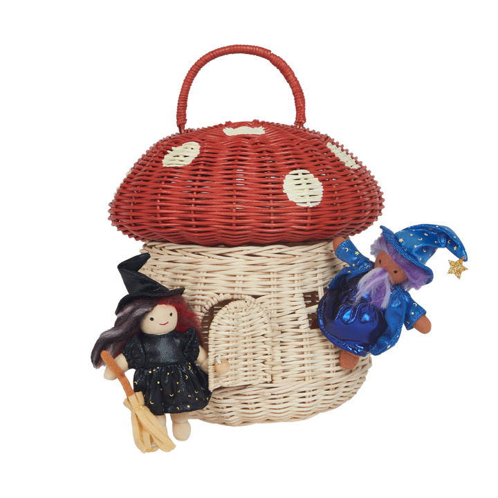 Olli Ella Rattan Mushroom Basket