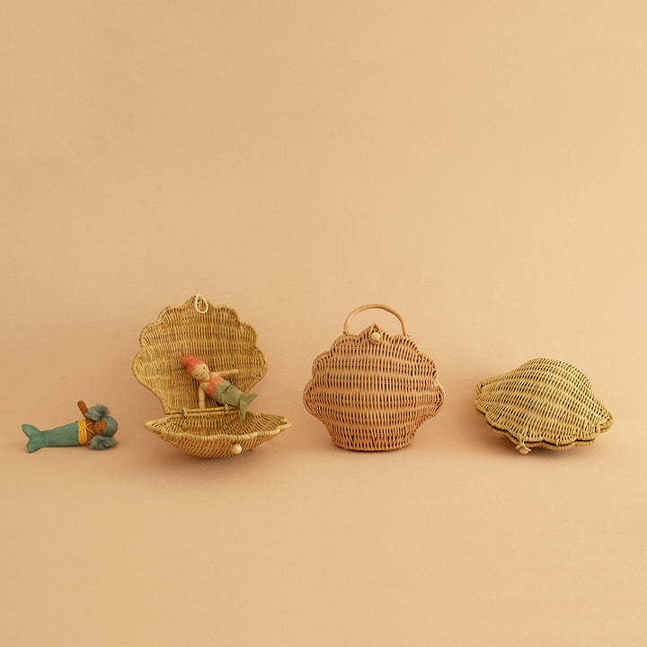 Olli Ella Shell Purse - Straw