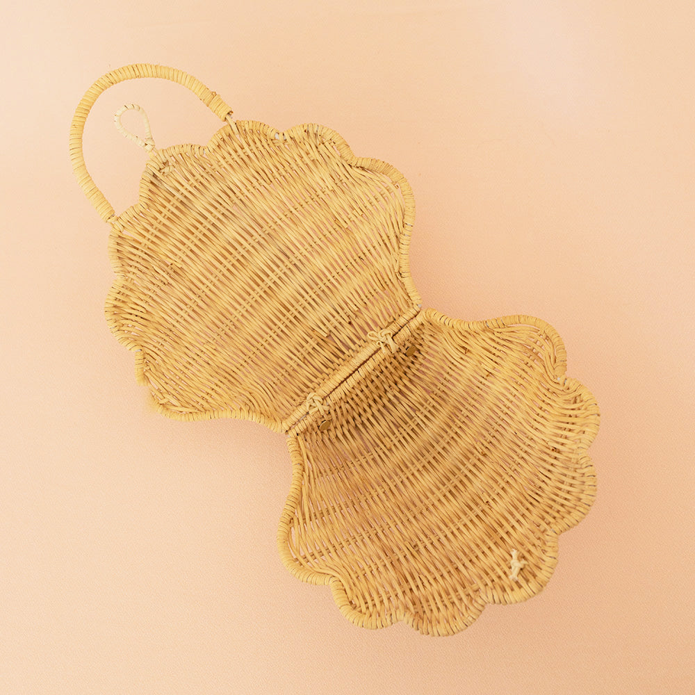 Olli Ella Shell Purse - Straw