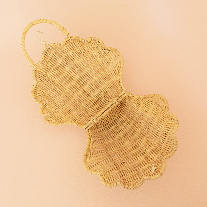 Olli Ella Shell Purse - Straw
