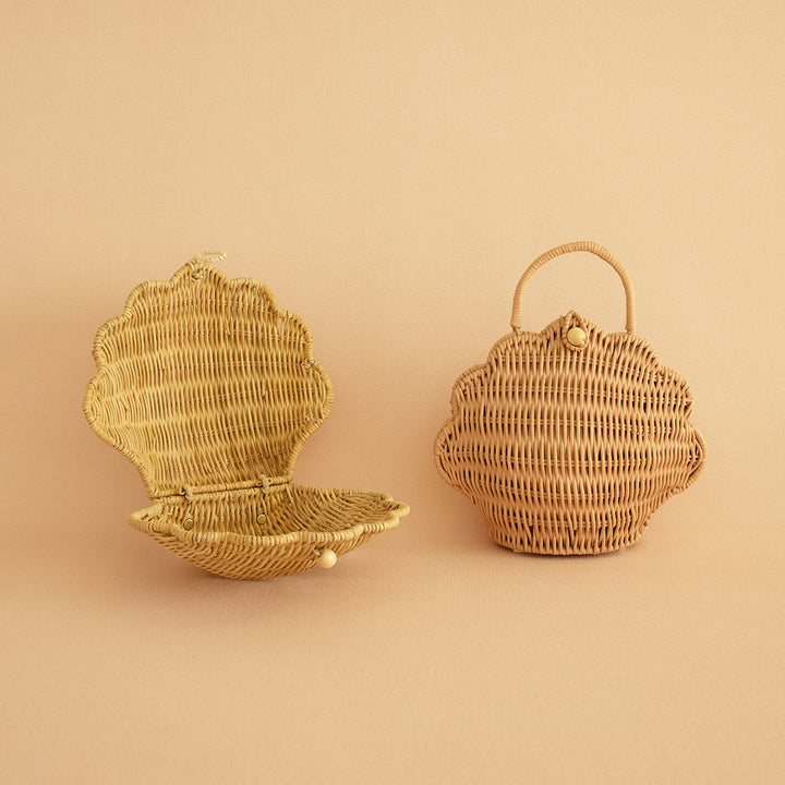 Olli Ella Shell Purse - Straw