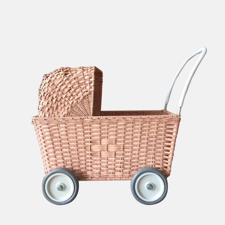 Olli Ella Rattan Strolley - Rose
