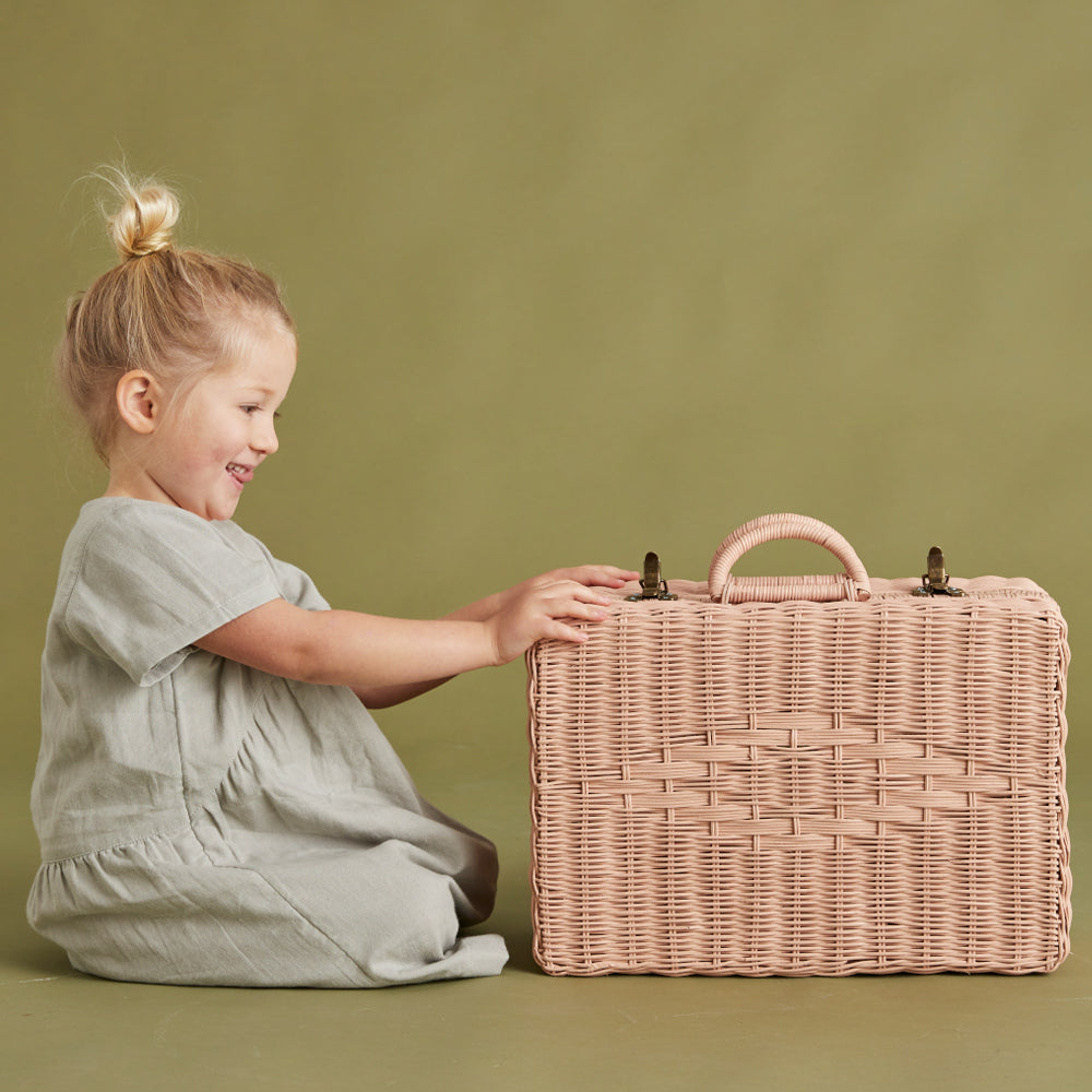 Rattan Toaty Trunk - Rose