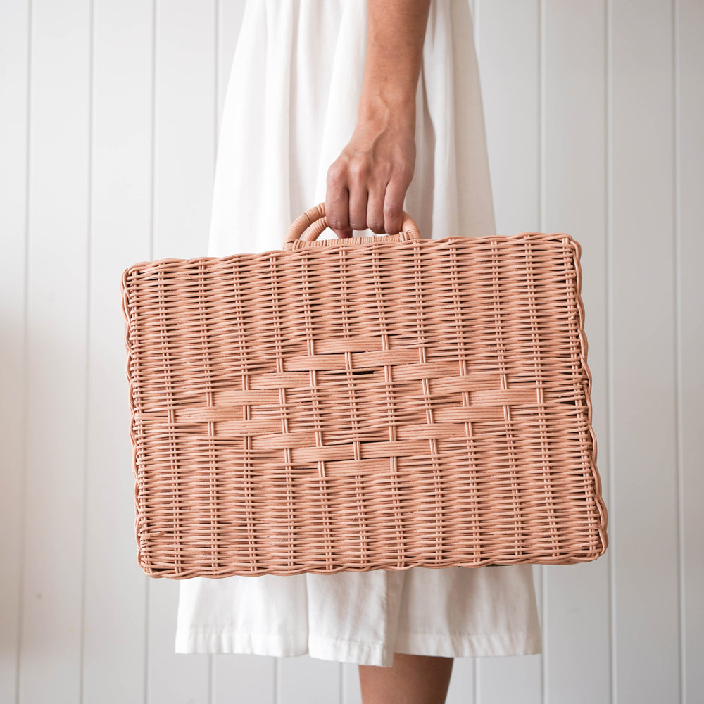 Rattan Toaty Trunk - Rose
