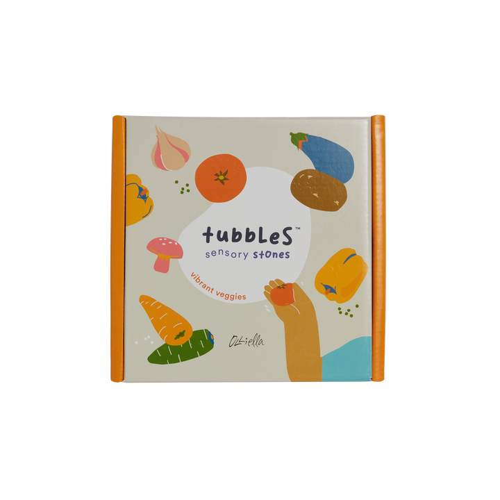 Olli Ella Tubbles Sensory Stones - Vibrant Veggies