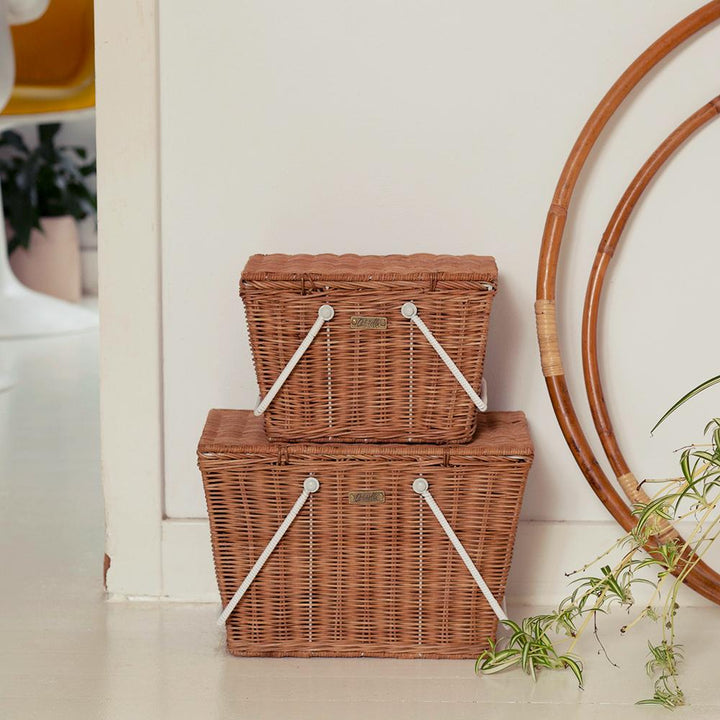 Olli Ella Rattan Piki Basket Medium - Natural