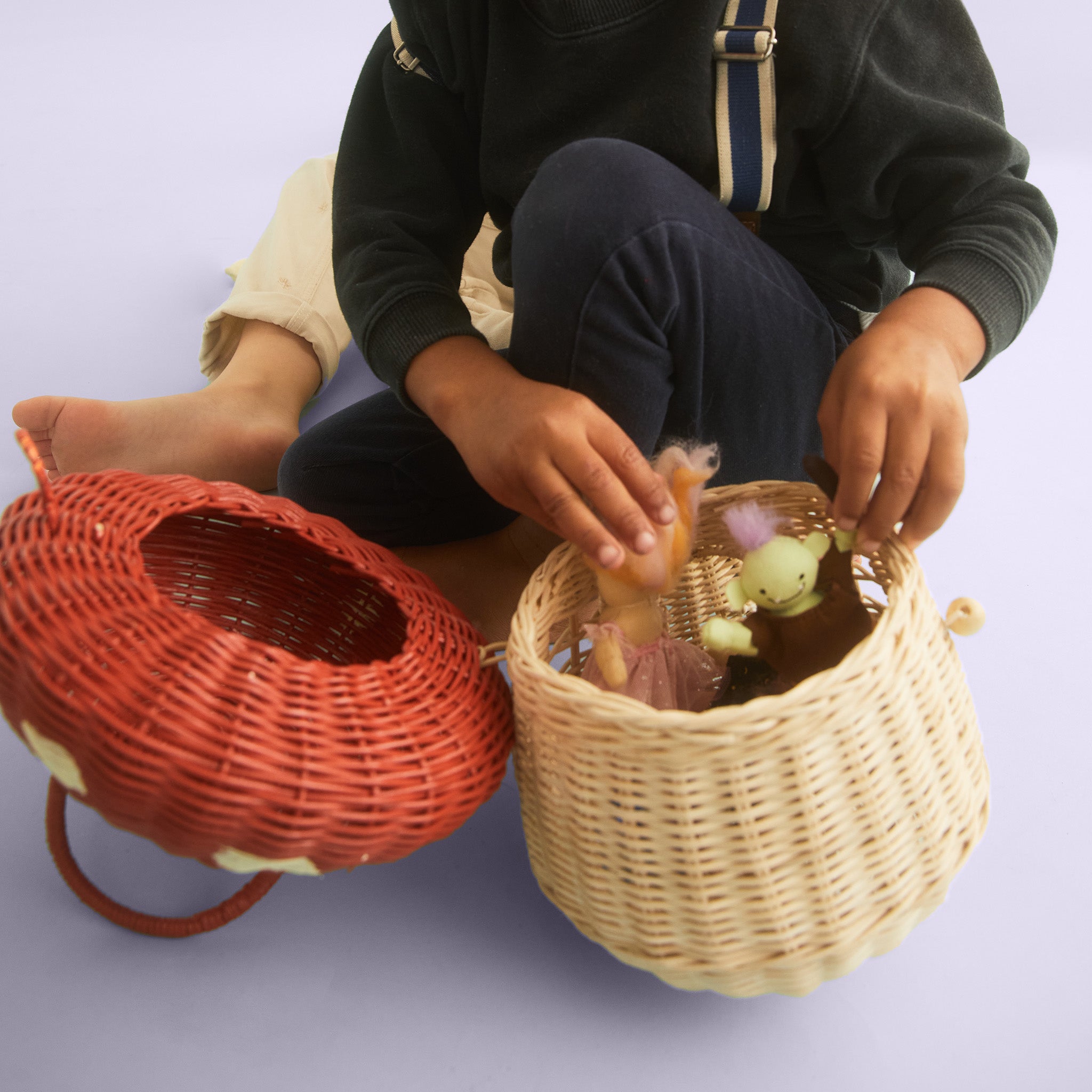 Rattan Mushroom Basket