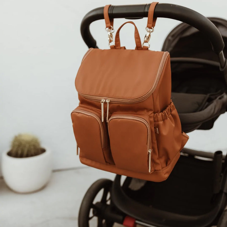 Nappy Backpack - Nylon Ochre/Gold