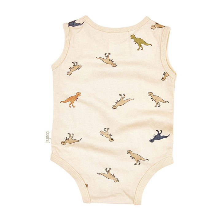 Toshi Singlet Onesie - Dinosauria