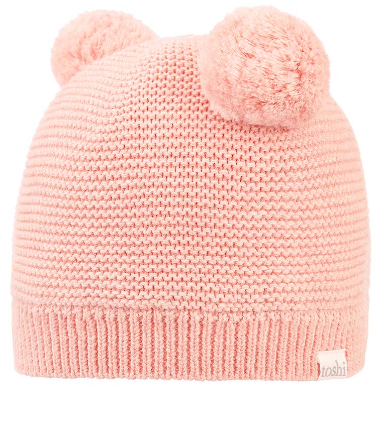 Toshi Organic Beanie - Snowy / Blossom