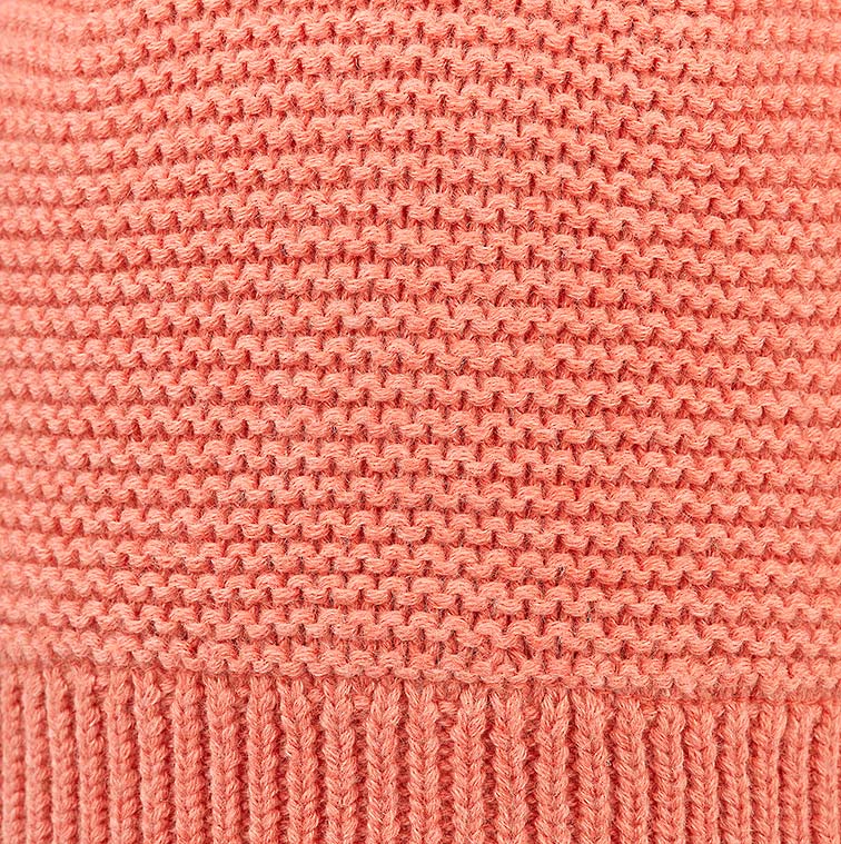 Toshi Organic Beanie - Snowy / Coral