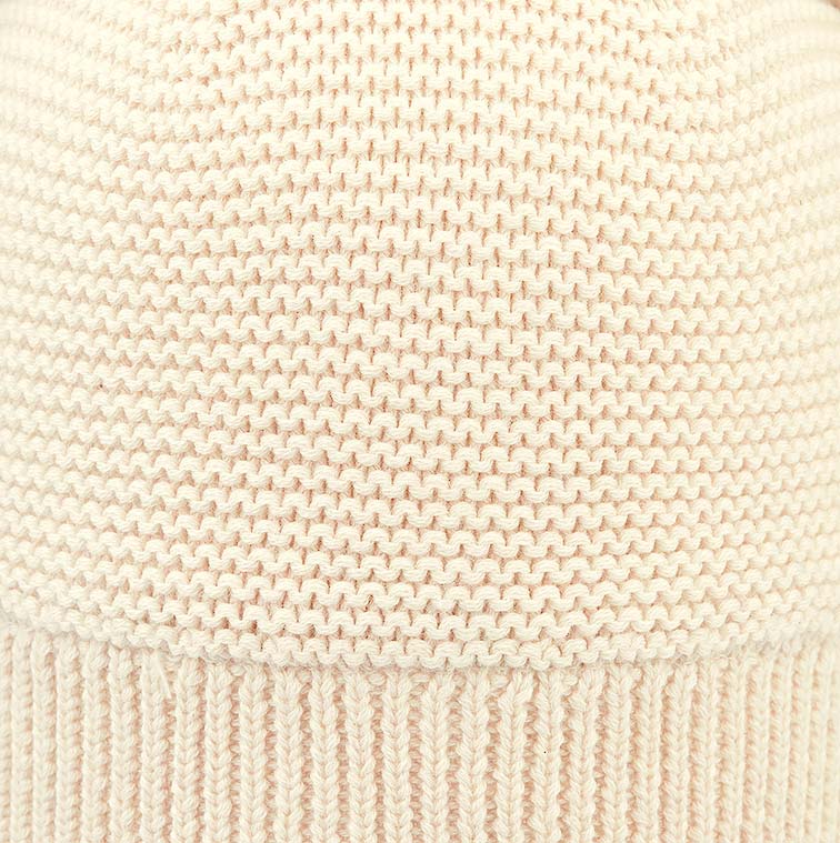 Organic Beanie - Snowy / Feather