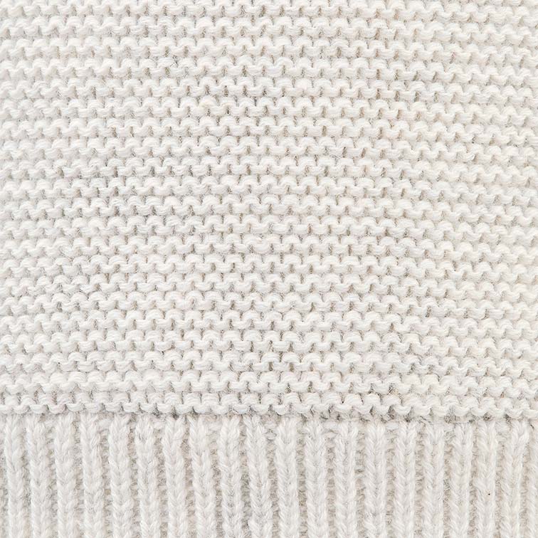 Organic Beanie - Snowy / Pebble