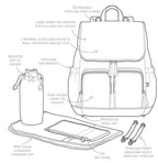 Nappy Backpack - Taupe