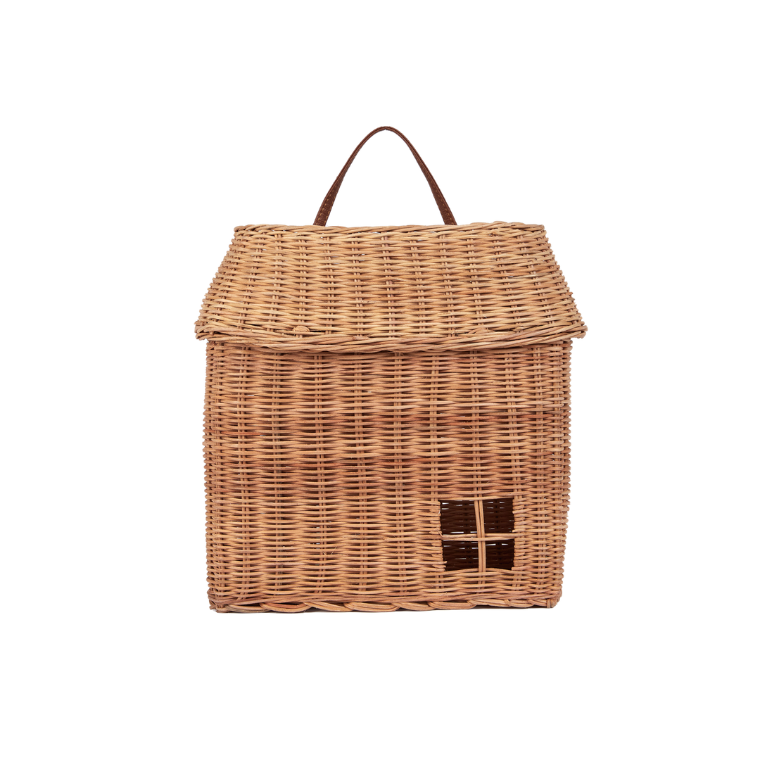 Olli Ella Rattan Hutch Basket - Hanging