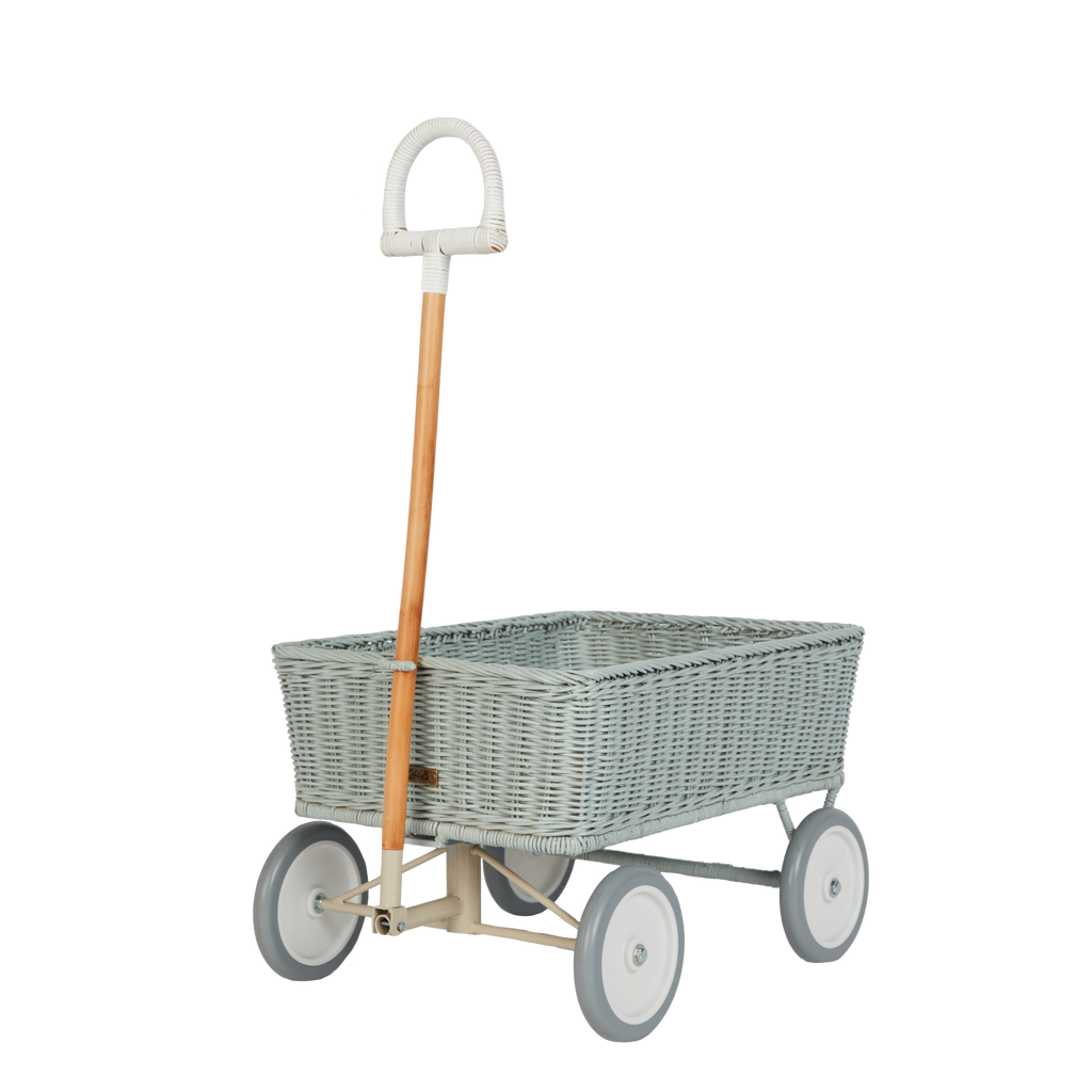 Rattan Wonder Wagon - Vintage Blue