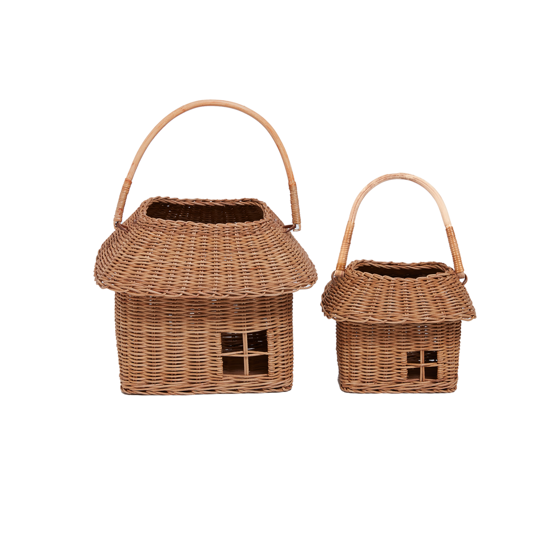 Olli Ella Rattan Hutch Basket - Big