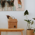 Rattan Hutch Basket - Hanging