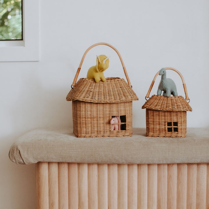 Olli Ella Rattan Hutch Basket - Big