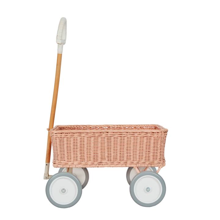 Olli Ella Rattan Wonder Wagon - Rose