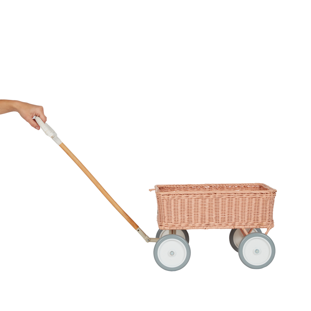 Olli Ella Rattan Wonder Wagon - Rose