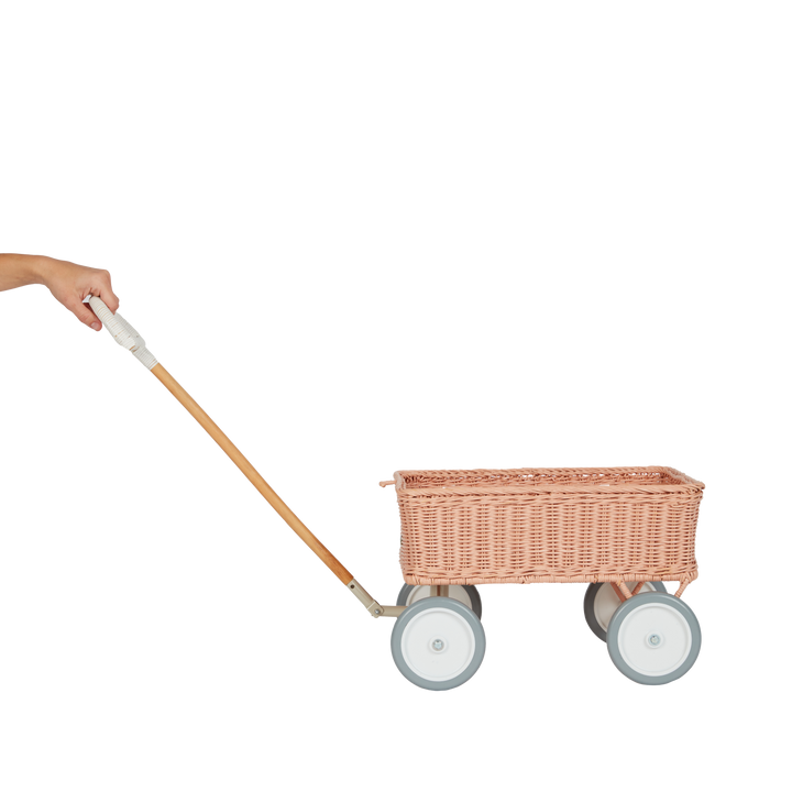 Olli Ella Rattan Wonder Wagon - Rose