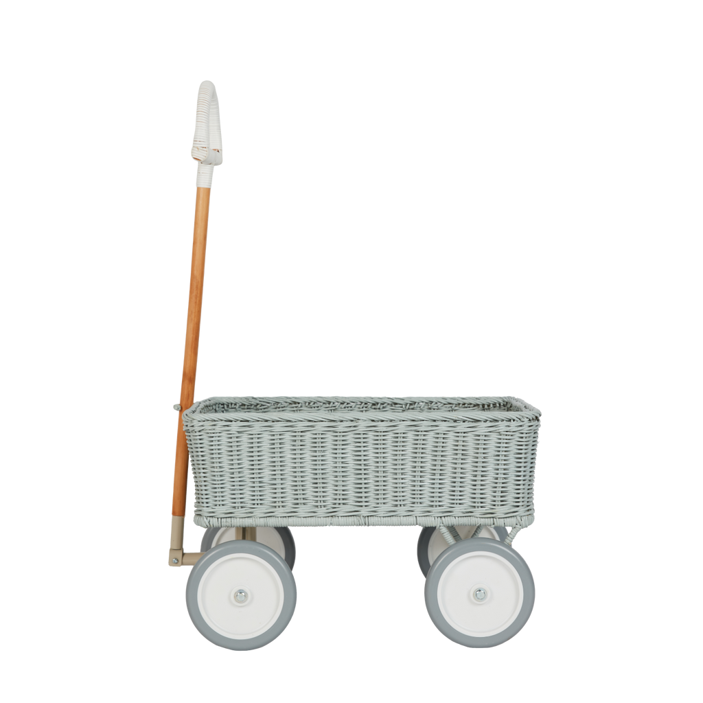 Rattan Wonder Wagon - Vintage Blue