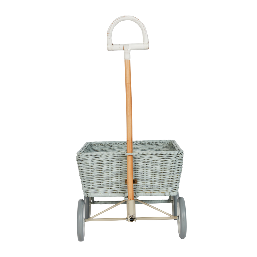 Rattan Wonder Wagon - Vintage Blue