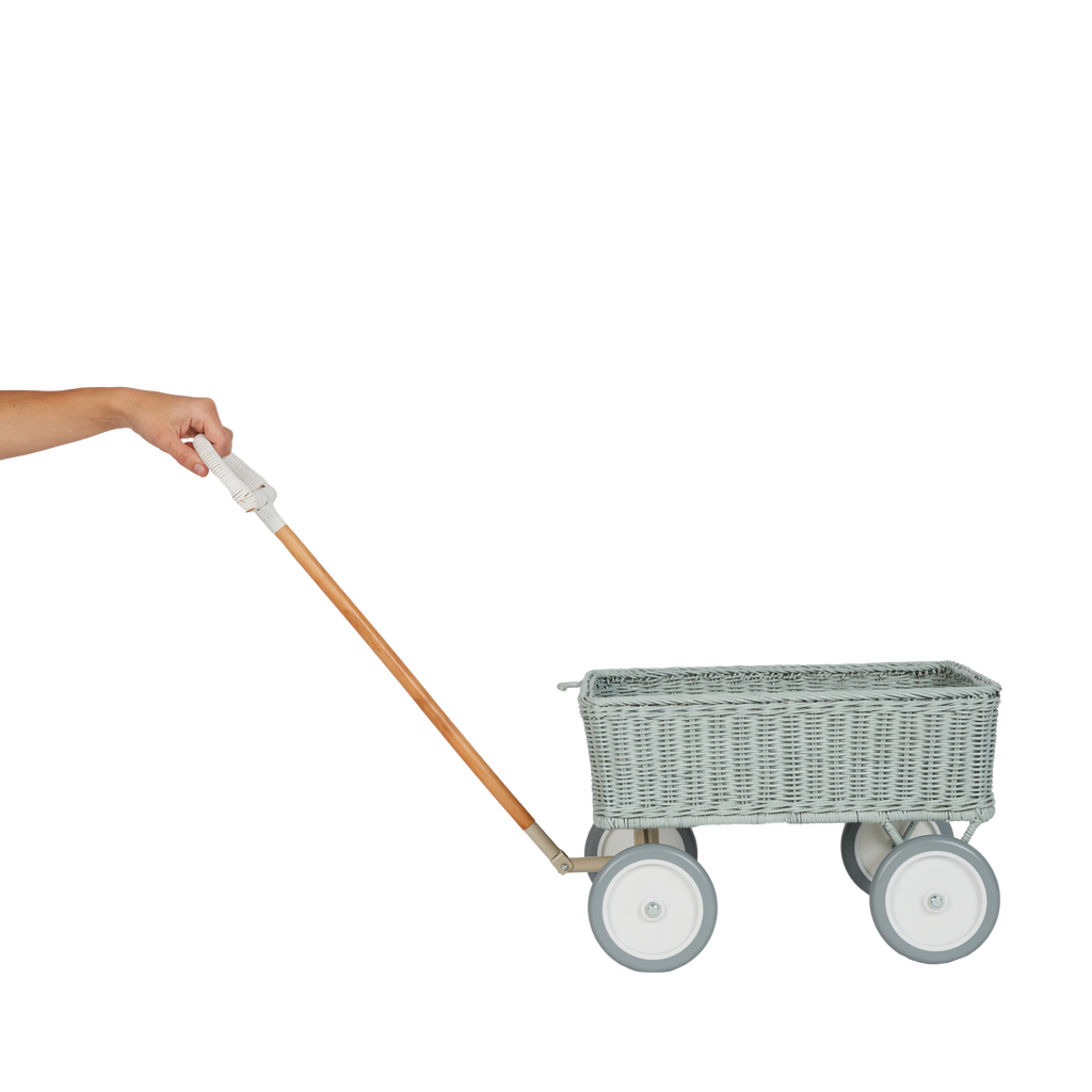 Rattan Wonder Wagon - Vintage Blue