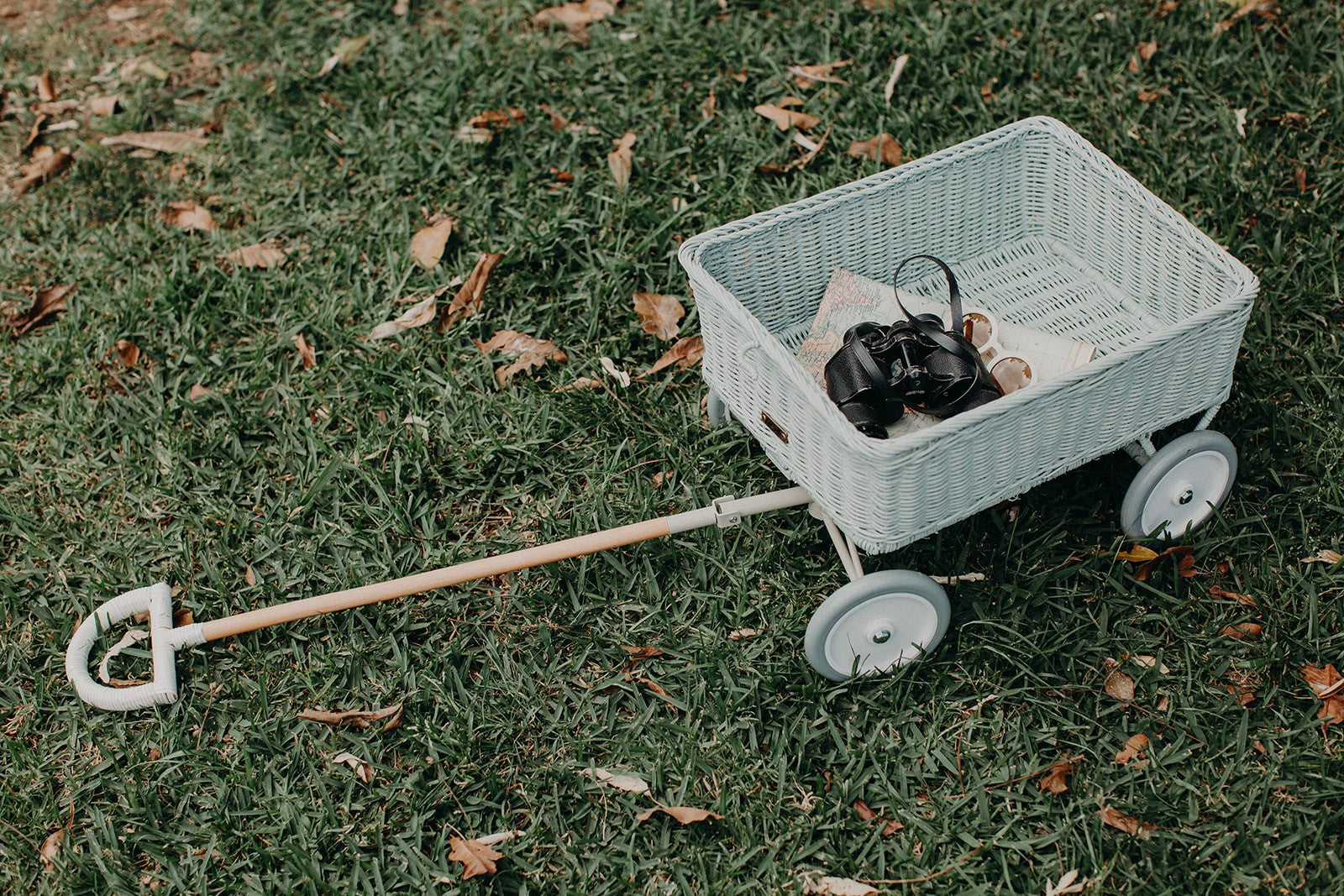 Rattan Wonder Wagon - Vintage Blue