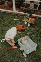 Rattan Wonder Wagon - Vintage Blue