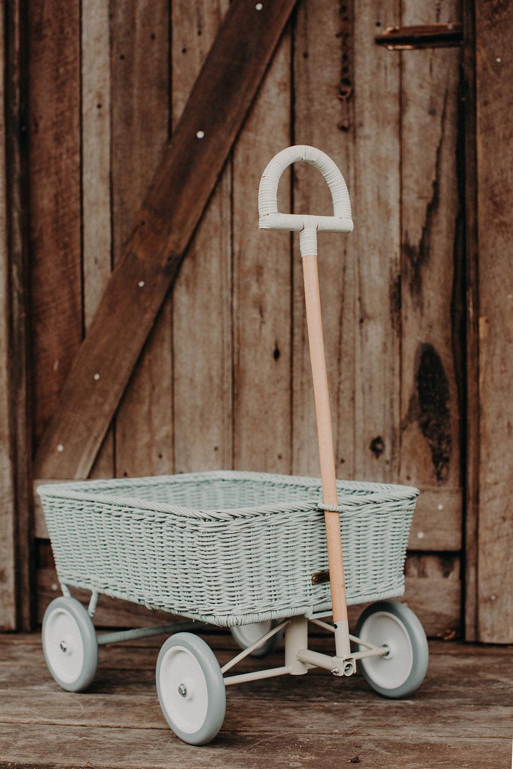 Rattan Wonder Wagon - Vintage Blue